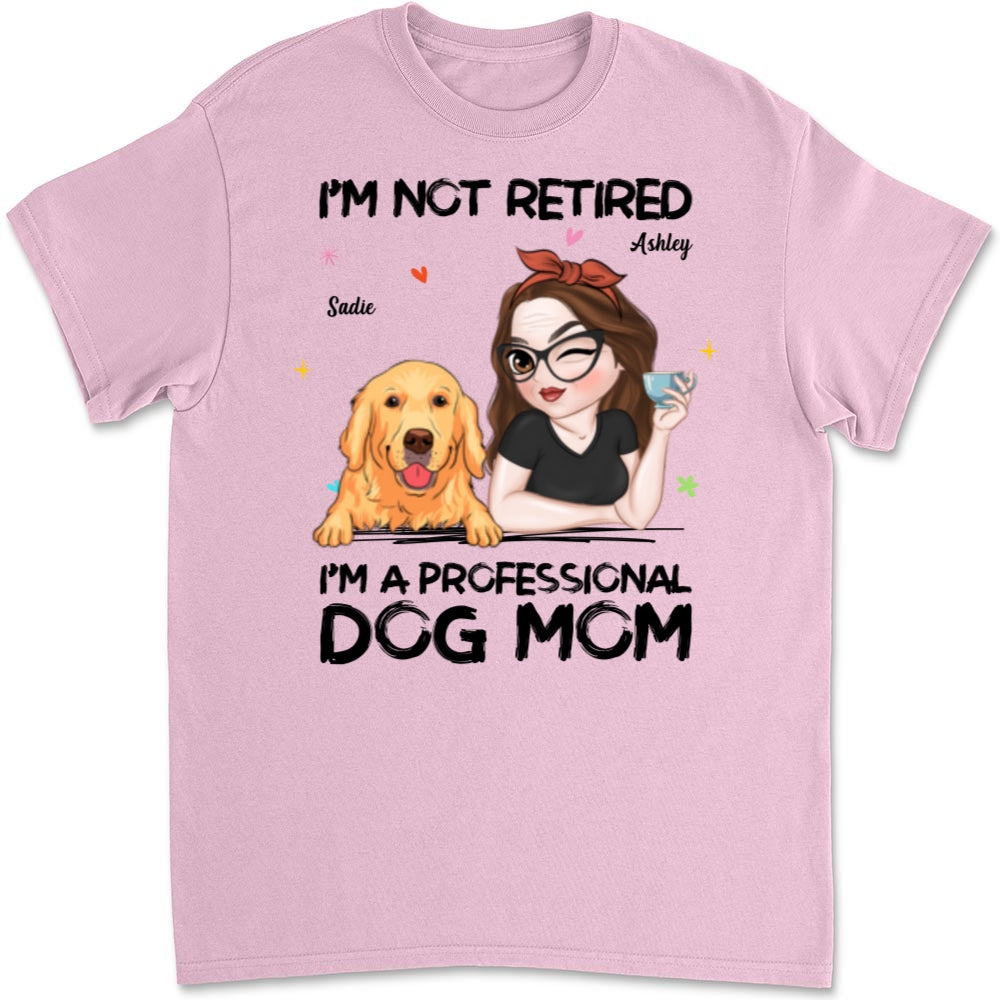 Exclusive Professional Dog Mom - Personalized Custom Unisex 5.3 oz T-Shirt for Pet Lovers