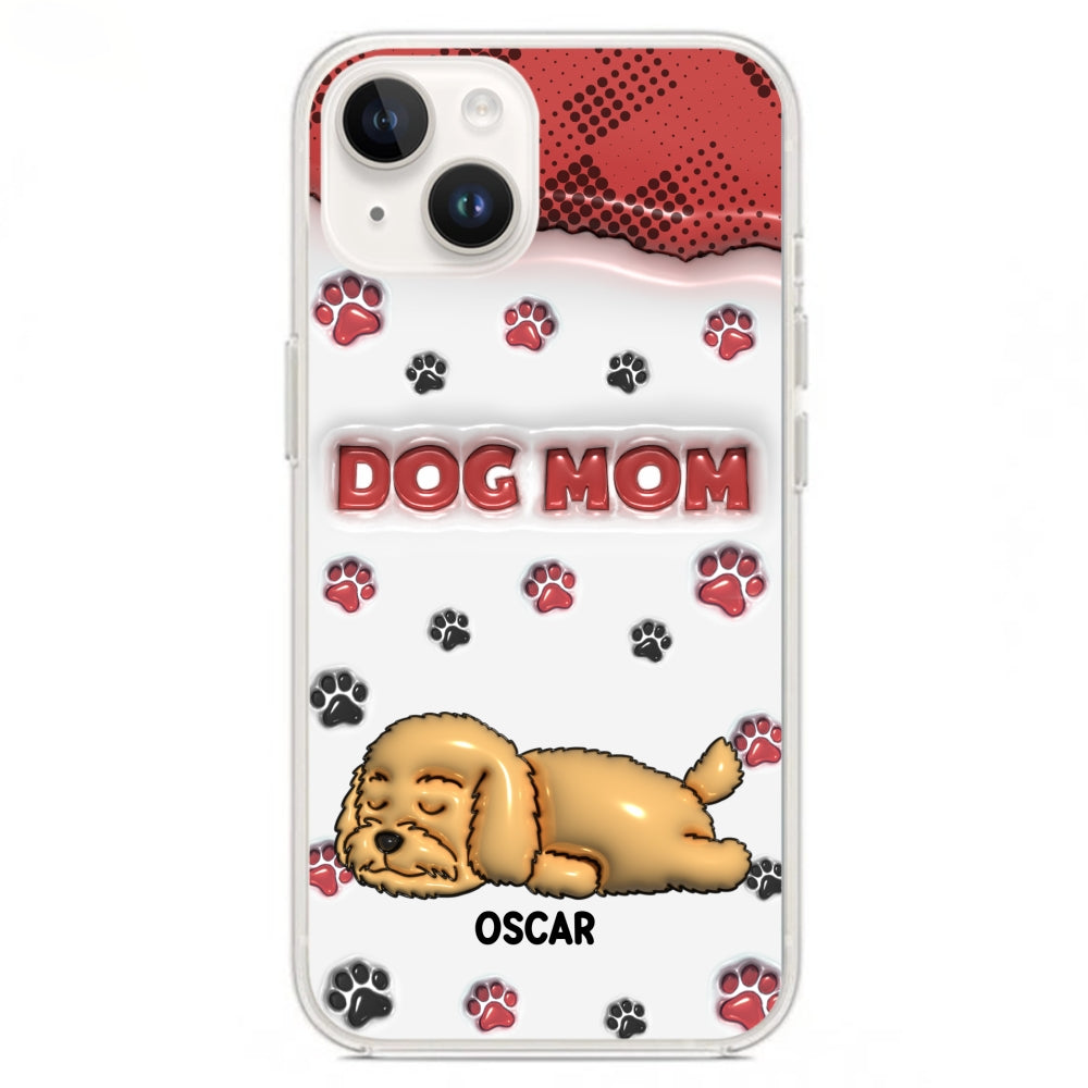 Dog Mom Version 2 - Exquisite Personalized Custom 3D Inflated Effect Phone Case for Fashion - Forward Dog Lovers