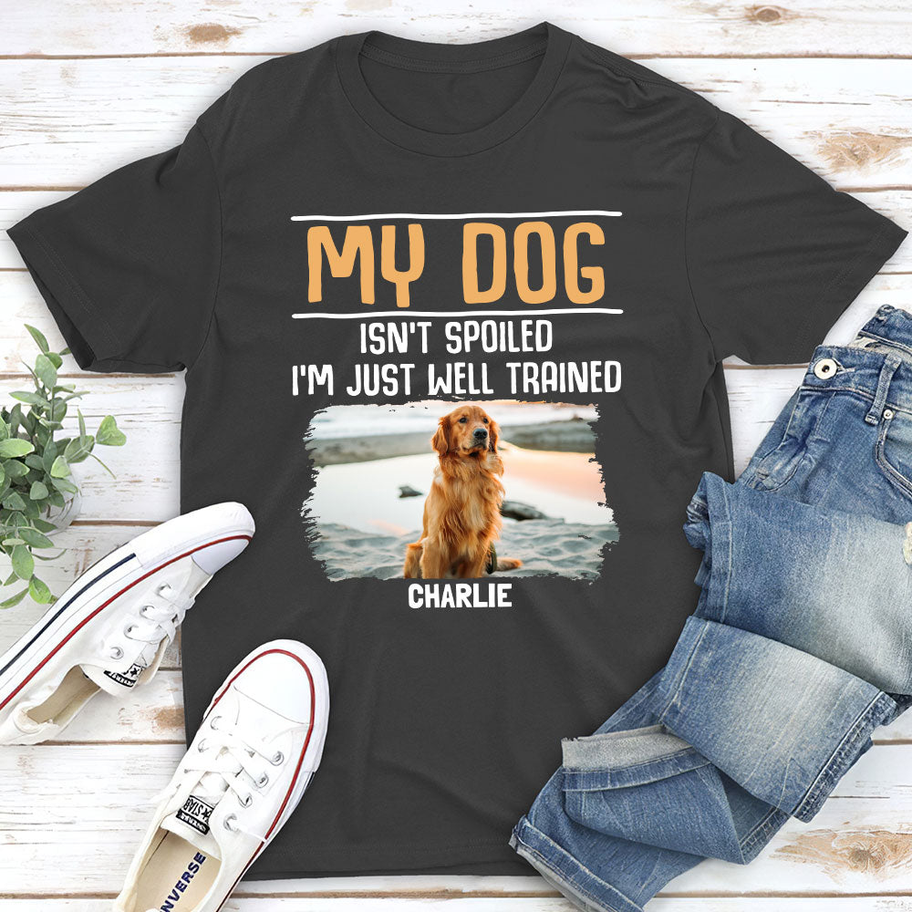 Well Trained Dogs - Stylish Personalized Custom Unisex 5.3 oz T-shirt