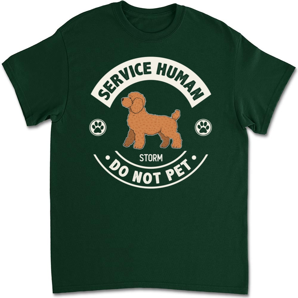 Service Human Dogs - Personalized Custom Unisex 5.3 oz T-Shirt for Pet Lovers