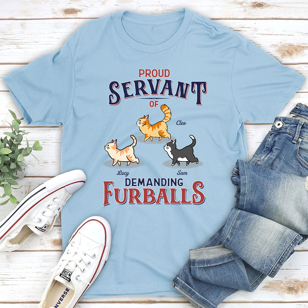Demanding Furball - Personalized Custom Unisex 5.3 oz T-shirt for Pet Lovers