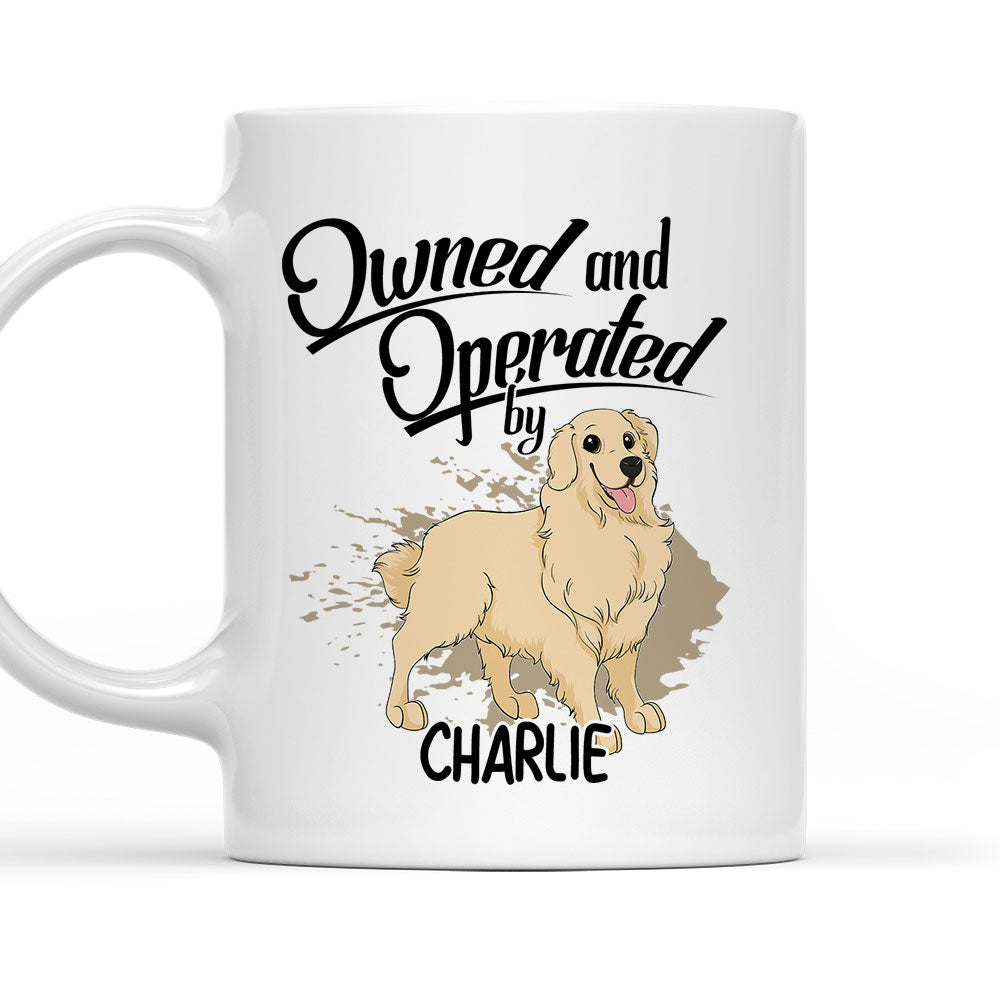 Operated By My Furbaby - Customizable Personalized Coffee Mug for Pet Lovers