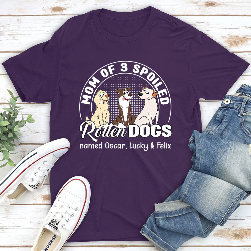 Spoiled Rotten Dog - Personalized Custom Fluorescent Unisex T-shirt for Pet Lovers