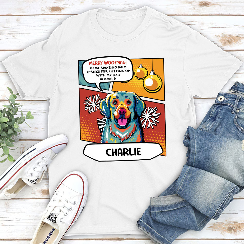 Christmas Personalized Custom Unisex T-shirt for Amazing Dads - A Perfect Gift