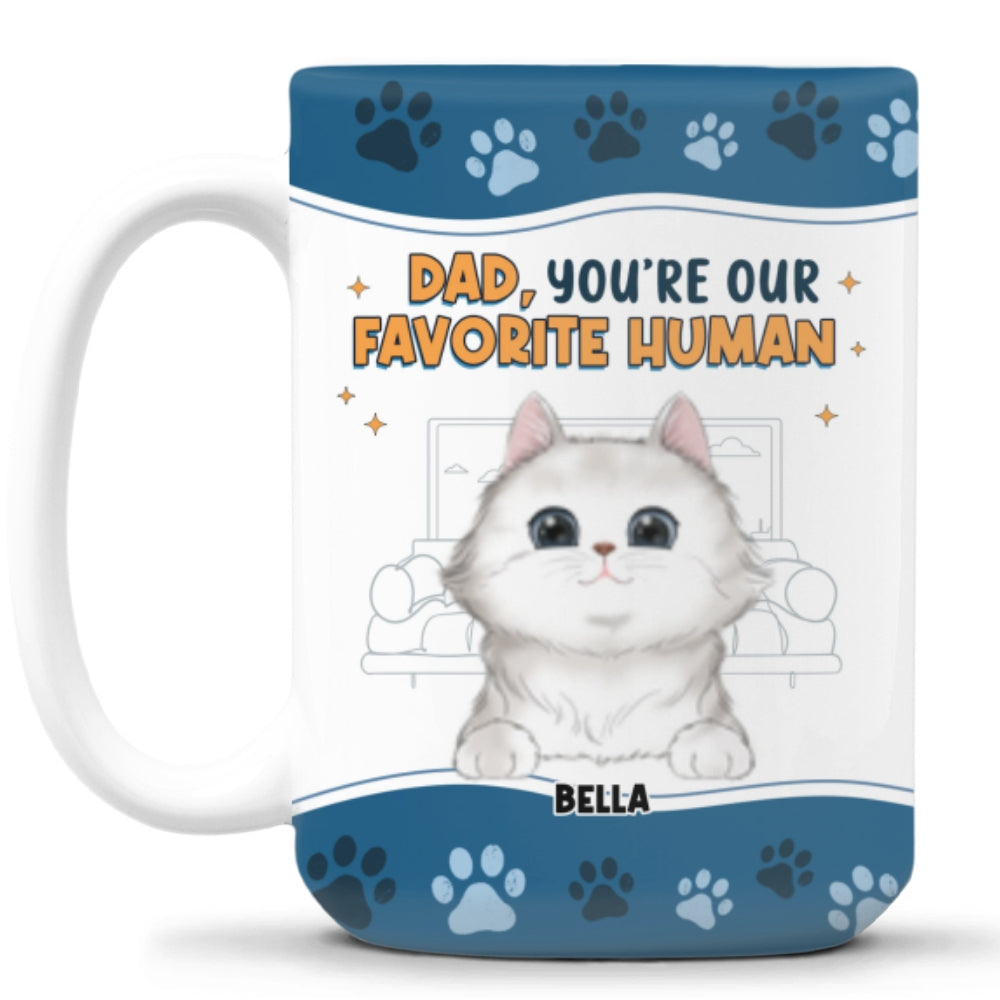 I Love You The Most Version Cat - Personalized Custom Coffee Mug for All Beverages