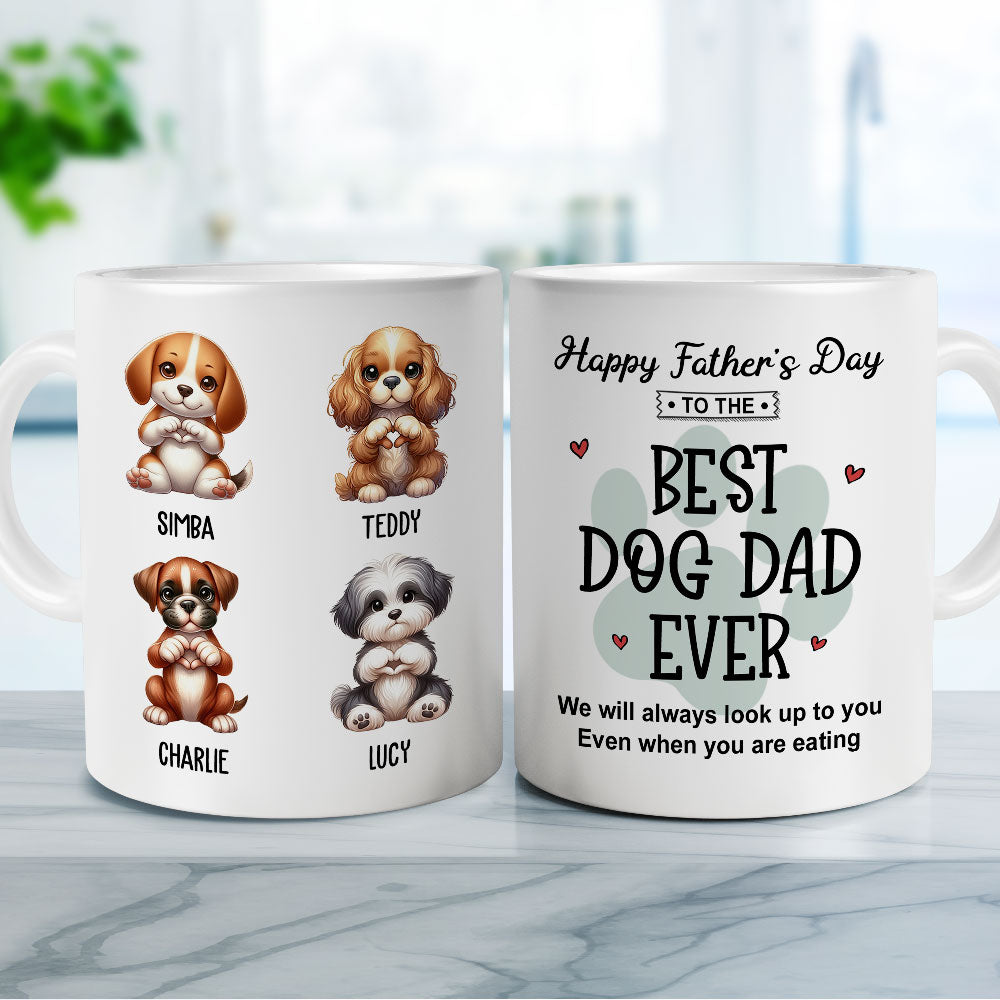 Unique Personalized Custom Coffee Mug - The Ideal Gift for Pet Lovers Even When They're Eating