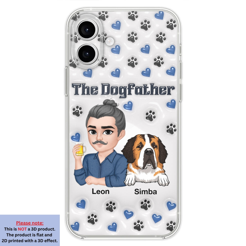 Stylish Dog Dad - Exquisitely Personalized Custom 3D Inflated Effect Smartphone Case