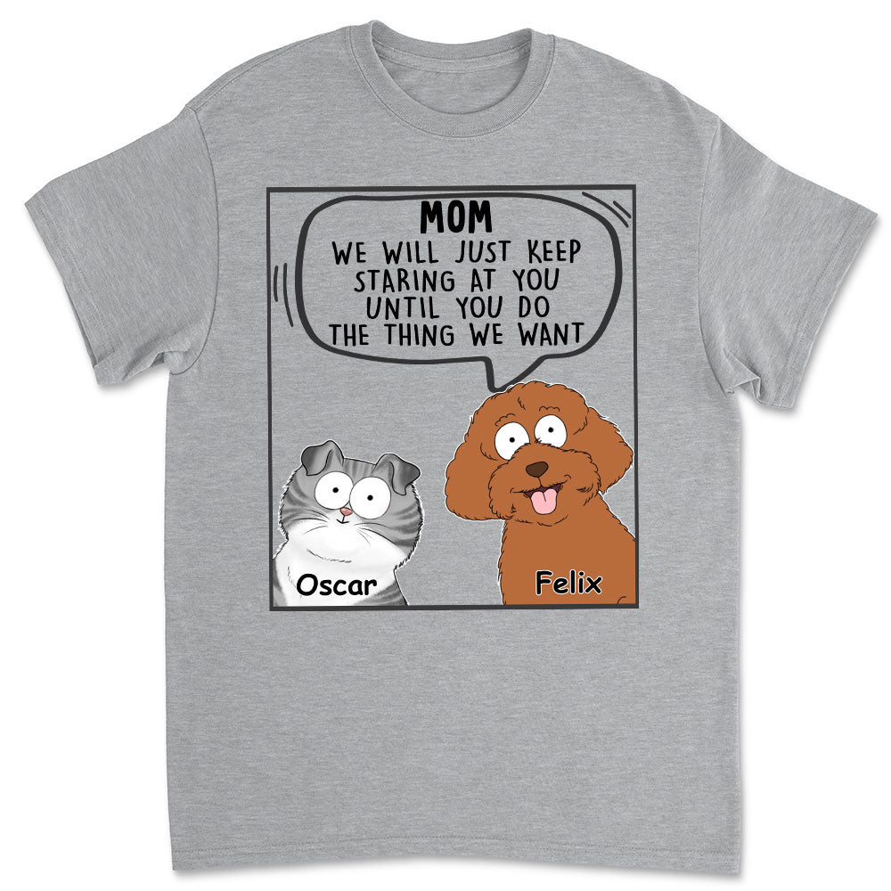 Personalized Custom Unisex 5.3 oz Pets Will Just T-shirt - Ideal Gift for Pet Lovers