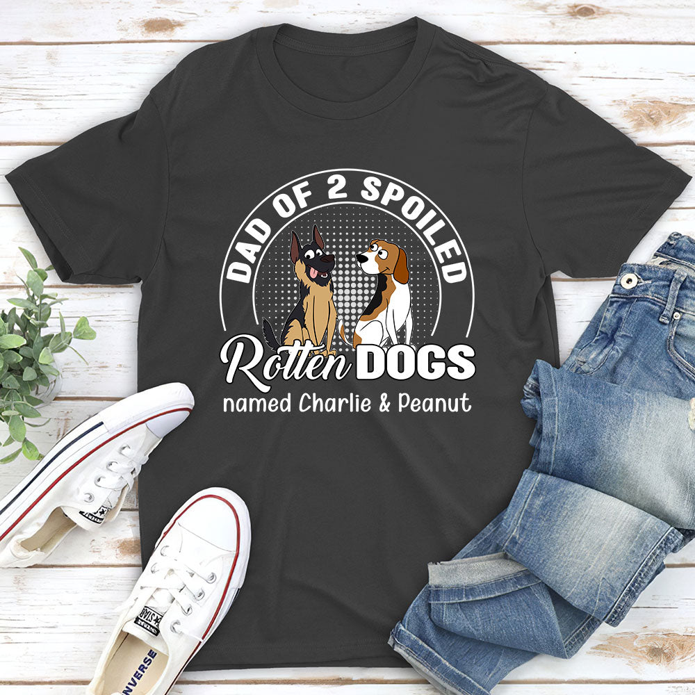 Spoiled Rotten Dog - Personalized Custom Fluorescent Unisex T-shirt for Pet Lovers