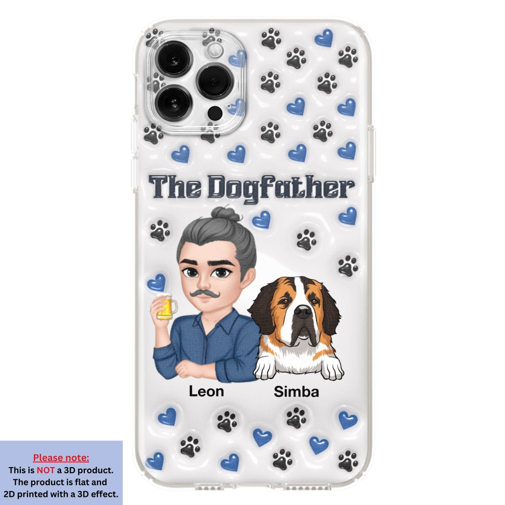 Stylish Dog Dad - Exquisitely Personalized Custom 3D Inflated Effect Smartphone Case