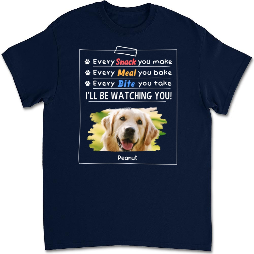 Personalized Custom Unisex 'I Will Be Watching You' Photo T-shirt - Ideal Gift for Pet Lovers