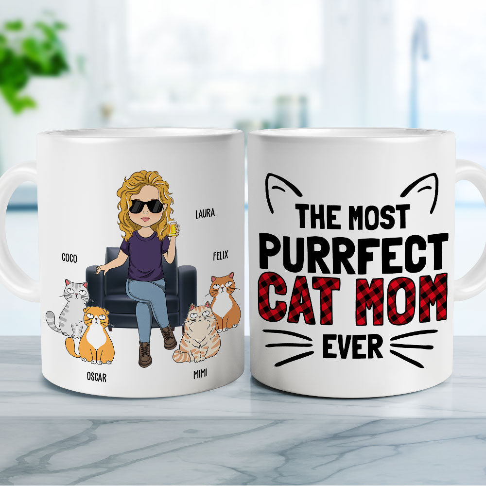 The Most Purrfect Customizable Personalized Cat Coffee Mug for Pet Lovers