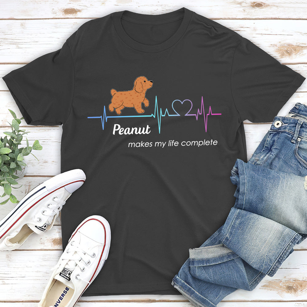 Life Complete - Personalized Custom Unisex 5.3 oz T-shirt for Pet Lovers