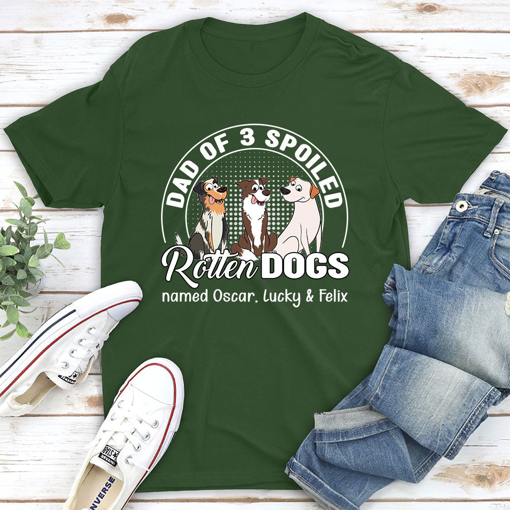 Spoiled Rotten Dog - Personalized Custom Fluorescent Unisex T-shirt for Pet Lovers