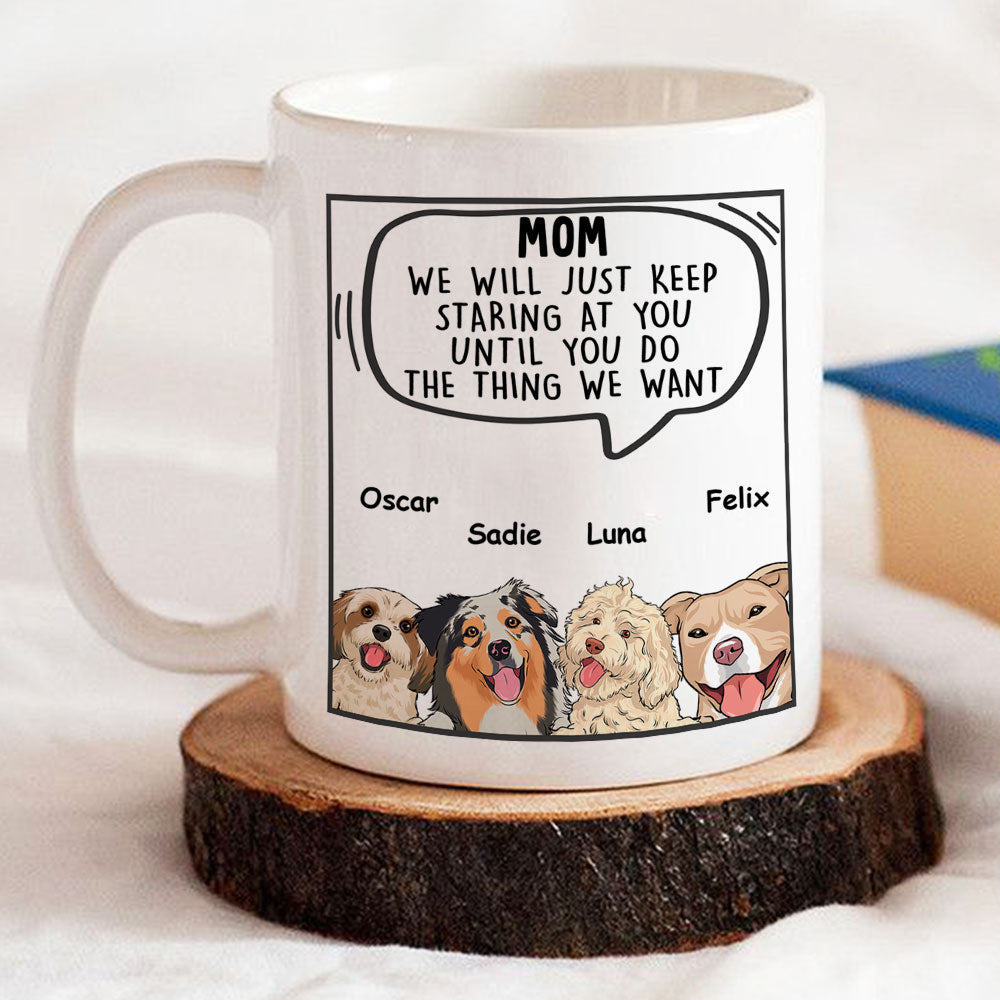 Personalized Custom 'Dogs Will Just' Coffee Mug for Pet Lovers