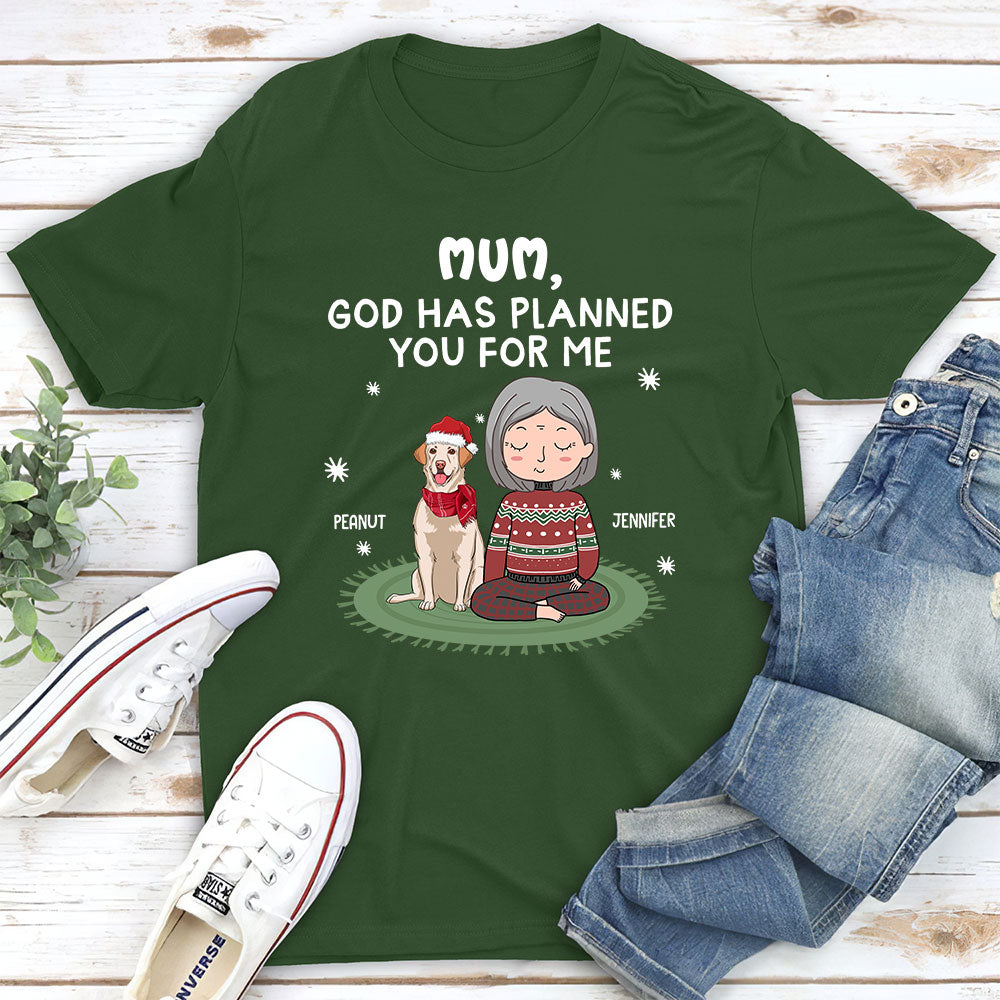 God Planned- Personalized Custom Unisex 5.3 oz T-shirt for Pet Lovers