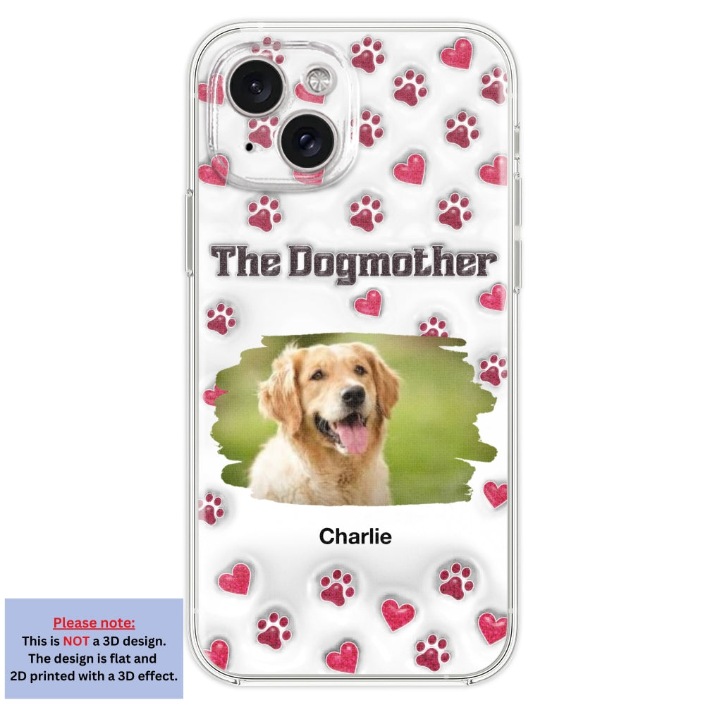 Slay Cartoon Dog Mother Photo - Personalized Custom 3D Inflated Effect Premium Phone Case for All Occasions