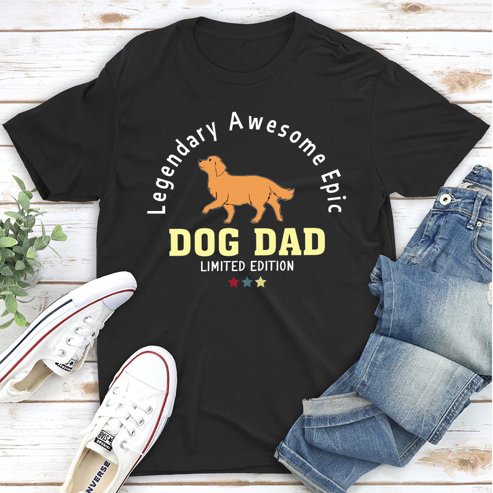 Exclusive Limited Edition Personalized Custom Unisex Dog Dad T-shirt