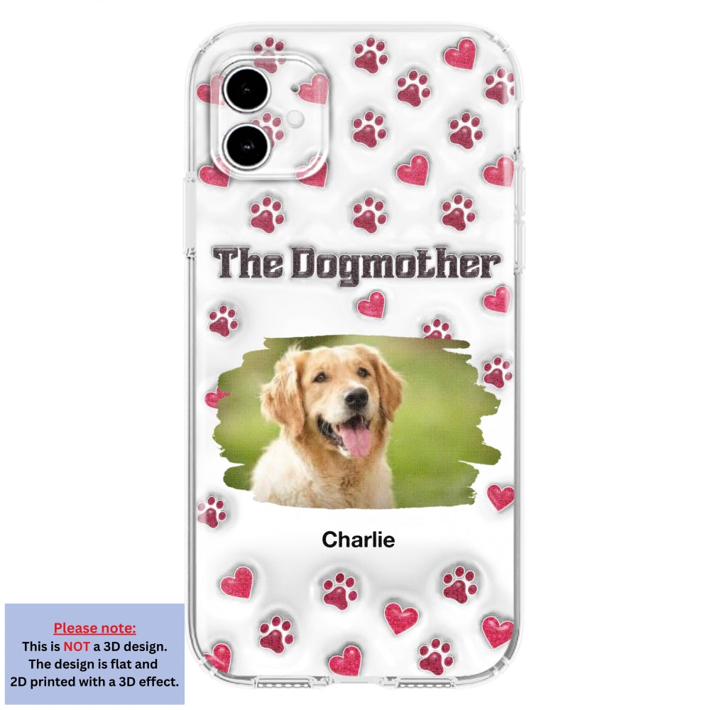 Slay Cartoon Dog Mother Photo - Personalized Custom 3D Inflated Effect Premium Phone Case for All Occasions