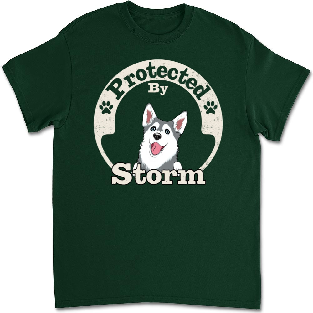 My Protector - Customizable Personalized Unisex 5.3 oz T-Shirt for Pet Lovers