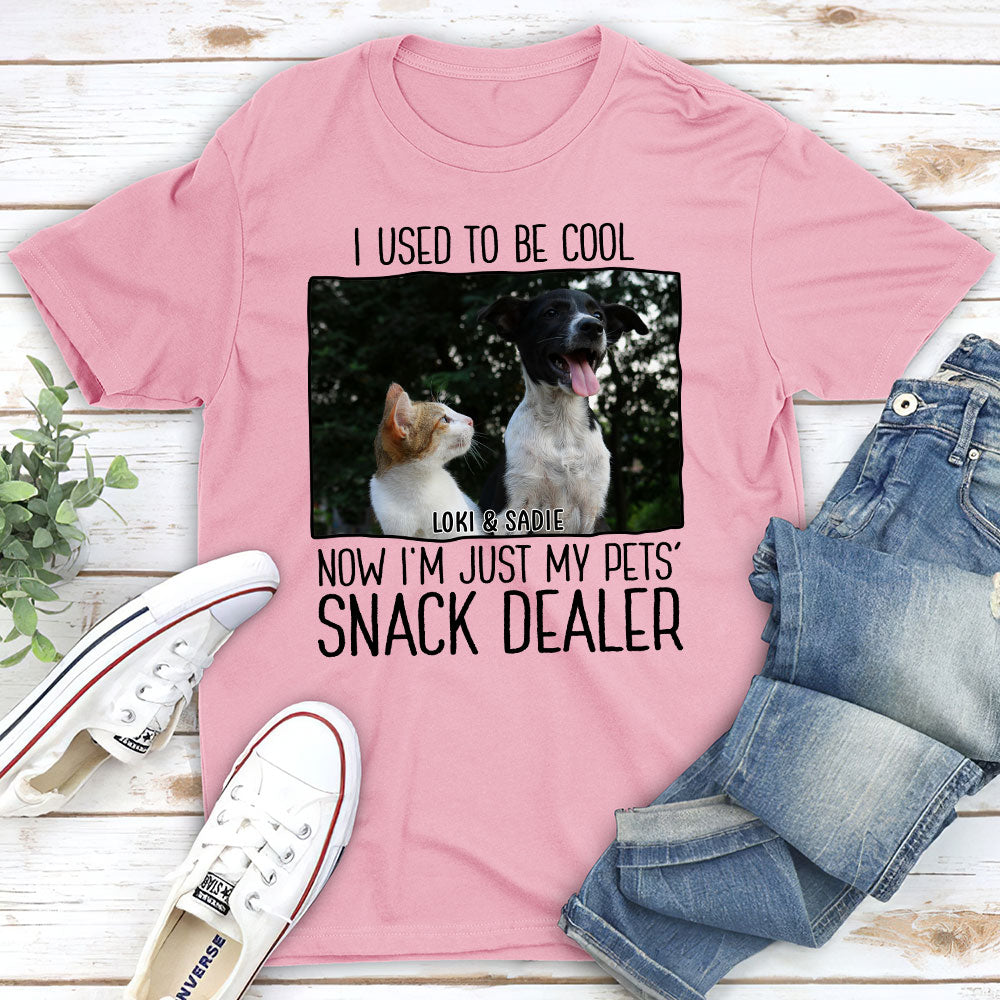 Personalized Custom Unisex T-shirt with Just A Pet Snack Dealer Photo - Ideal Gift for Pet Lovers