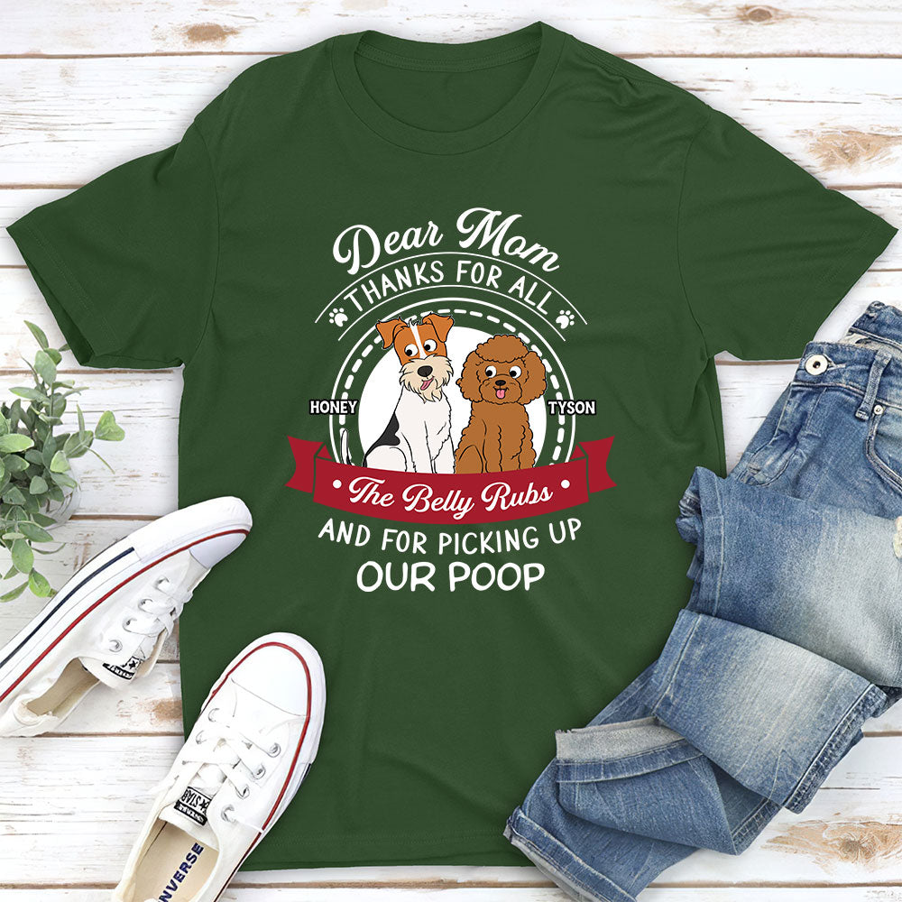 Dear Mom Thanks - Personalized Custom Unisex T-shirt for Pet Lovers