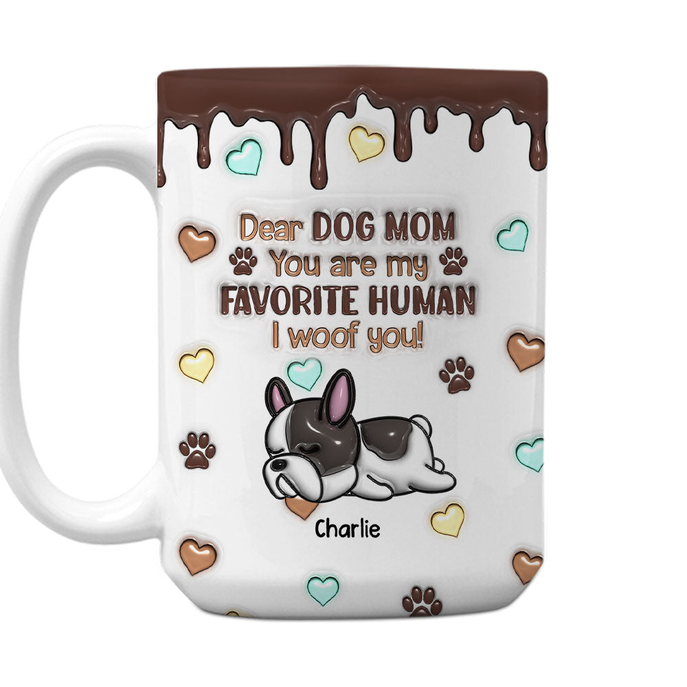 Favorite Human Version 2 - Personalized Custom 3D Inflated Effect 11oz Ceramic Mug