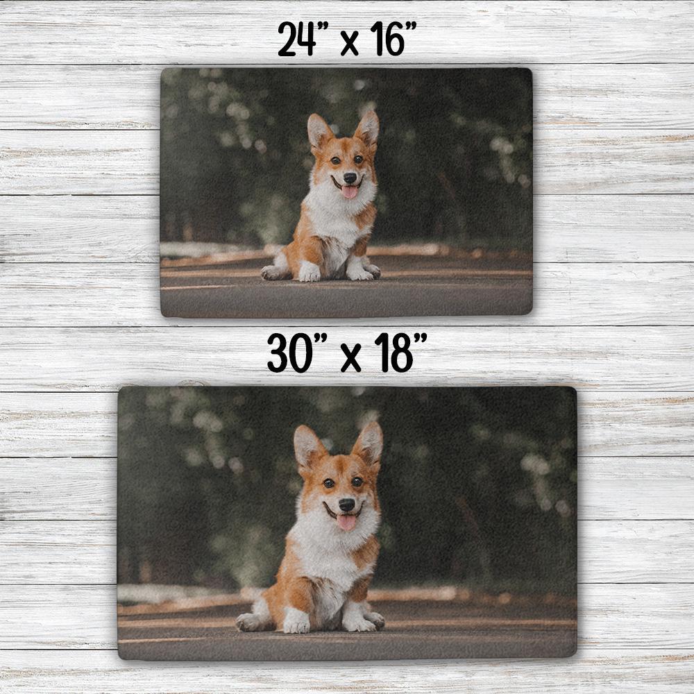 Little Monster - Customizable Personalized Doormat with Dog's Picture