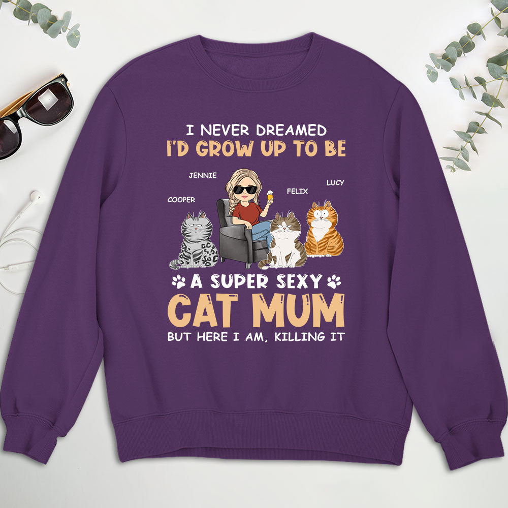 Sexy Personalized Custom Dad Mom Unisex 8.0 oz Sweatshirt - Ideal Gift for Pet Lovers