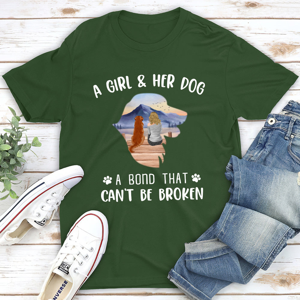 Unbreakable Bond - Personalized Custom Unisex 5.3 oz T-shirt for Pet Lovers