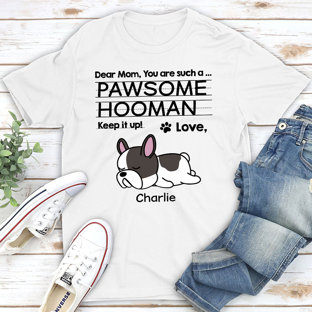 Personalized Custom Unisex T-shirt - Heartfelt Letter To Dad and Mom