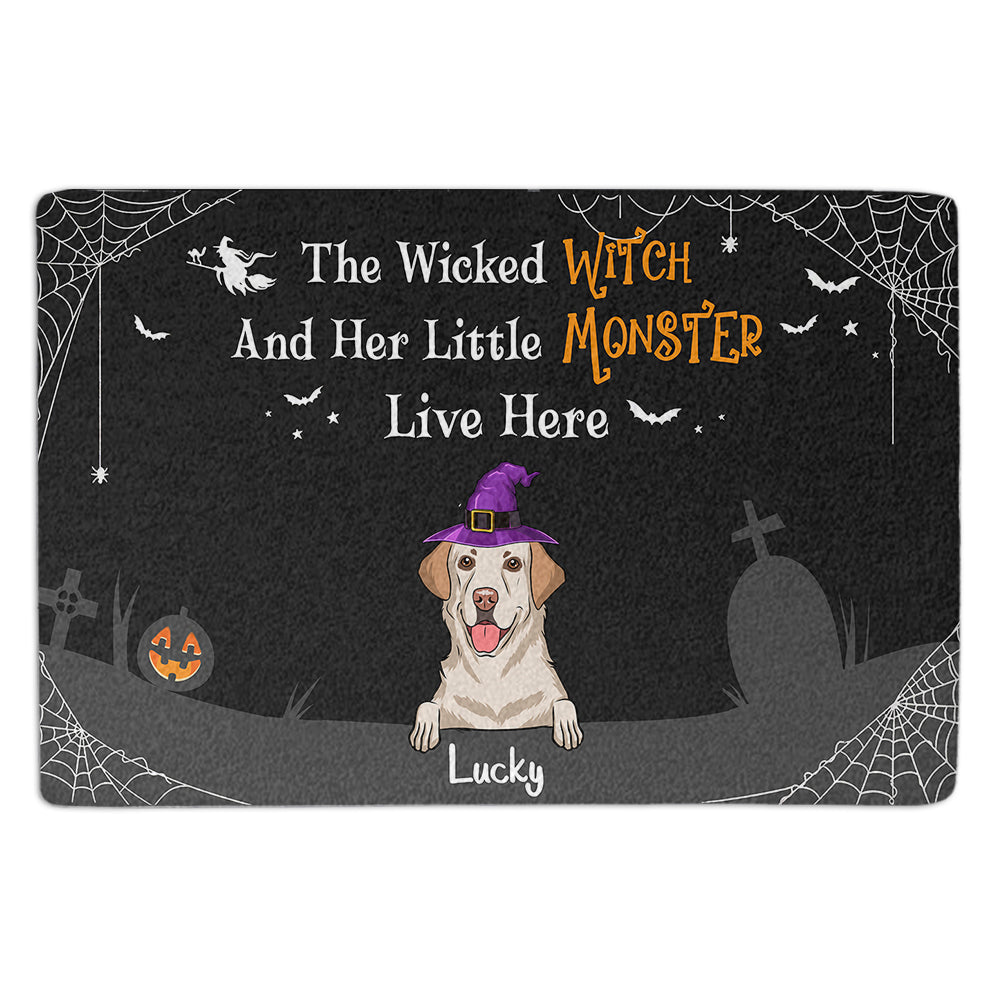 Little Monster - Customizable Personalized Doormat with Dog's Picture