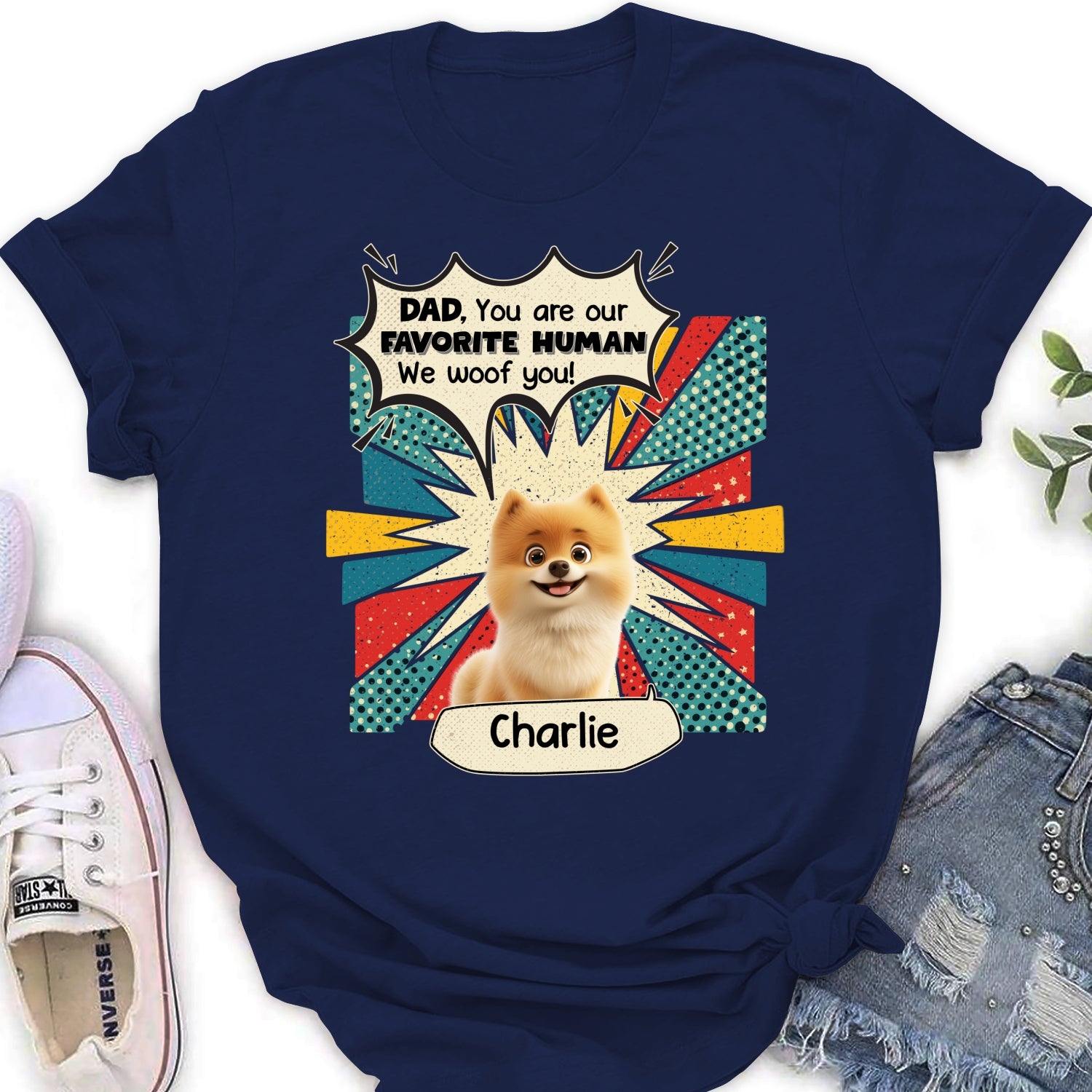 You Are My Favorite Human - Customizable Personalized Women's T-shirt for Pet Lovers