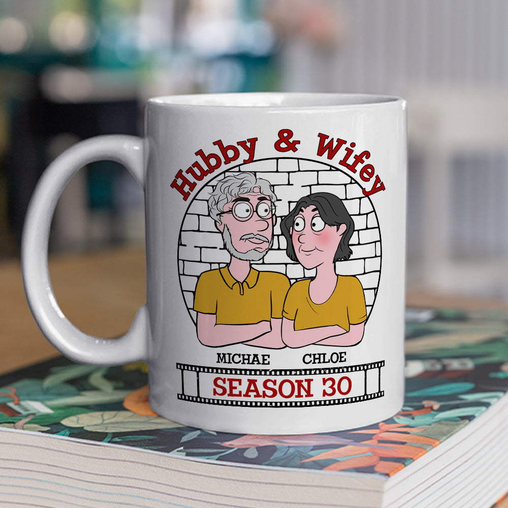 Never Ending Love Story - Customizable Personalized Coffee Mugs for Couples (11oz & 15oz)