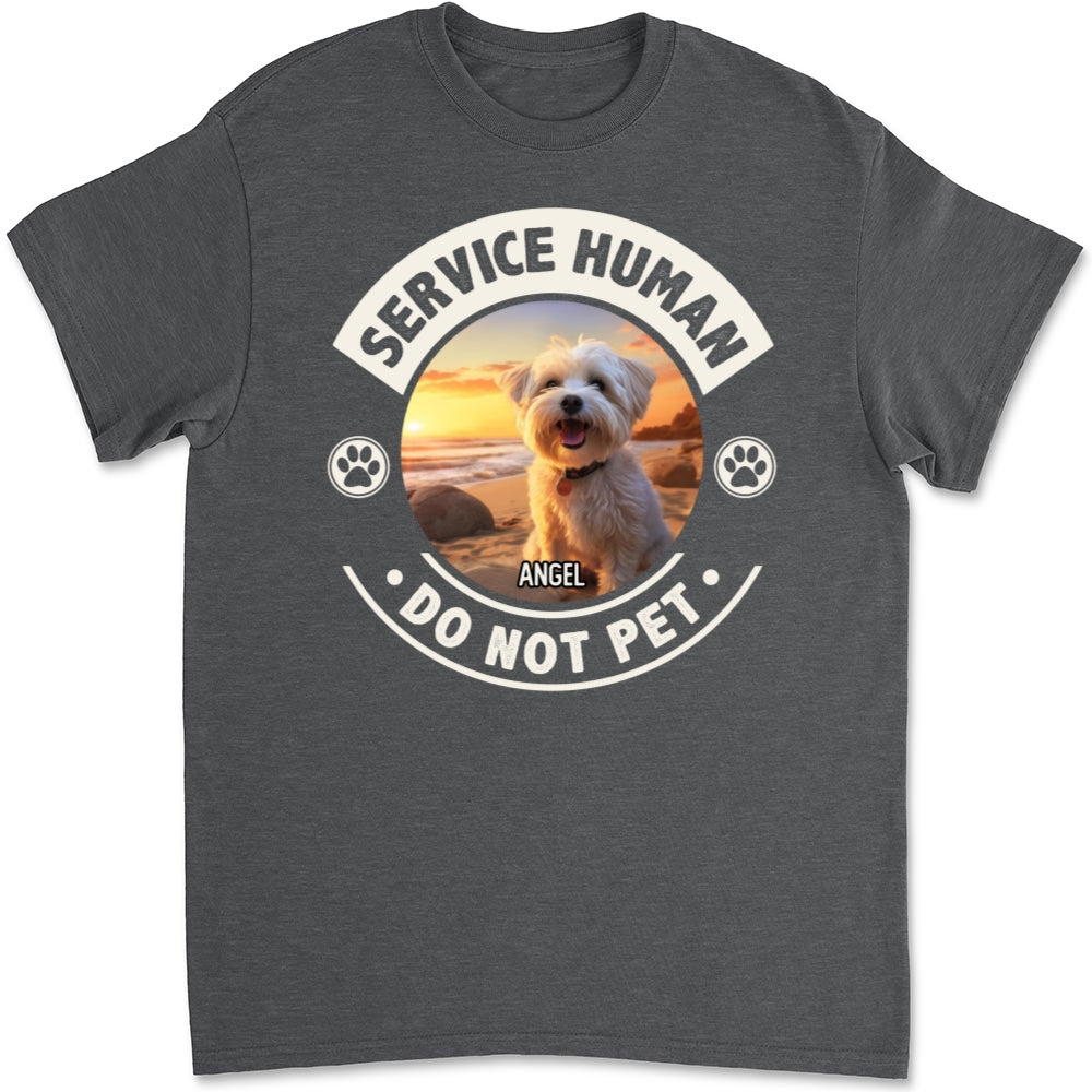 Customizable Unisex Service Human and Dogs Photo Personalized T-Shirt