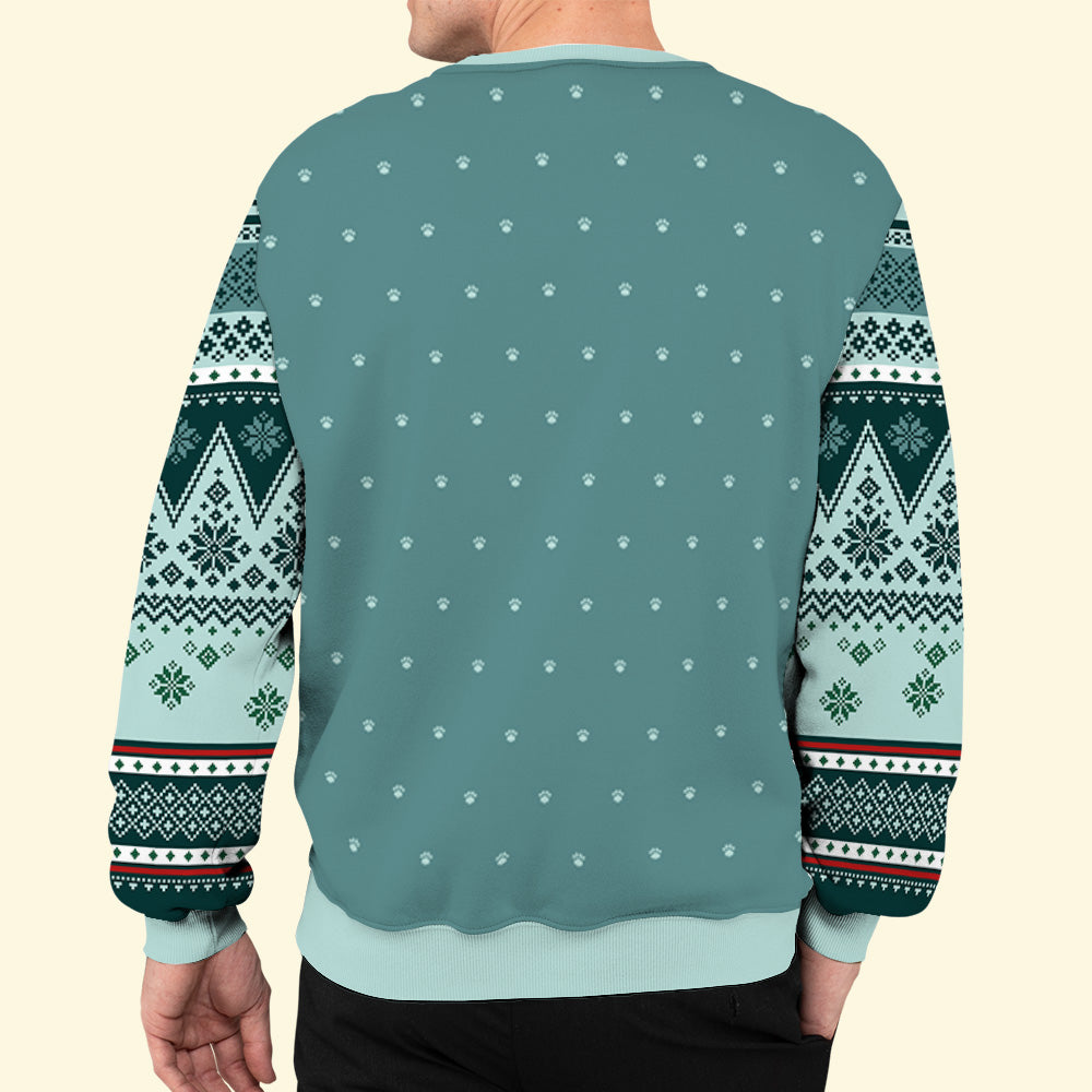 Cat Meowy Christmas - Customizable All-Over-Print Personalized Unisex Sweatshirt for Pet Lovers