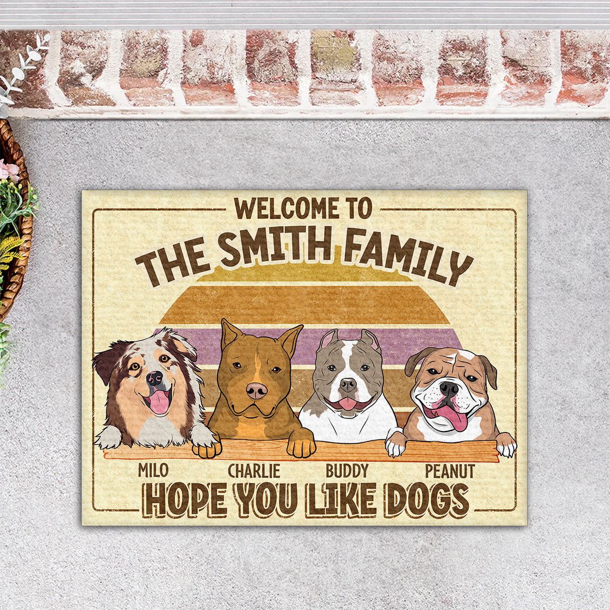 Welcome Home with Personalized Custom Pet Doormat - Ideal for Pet Lovers