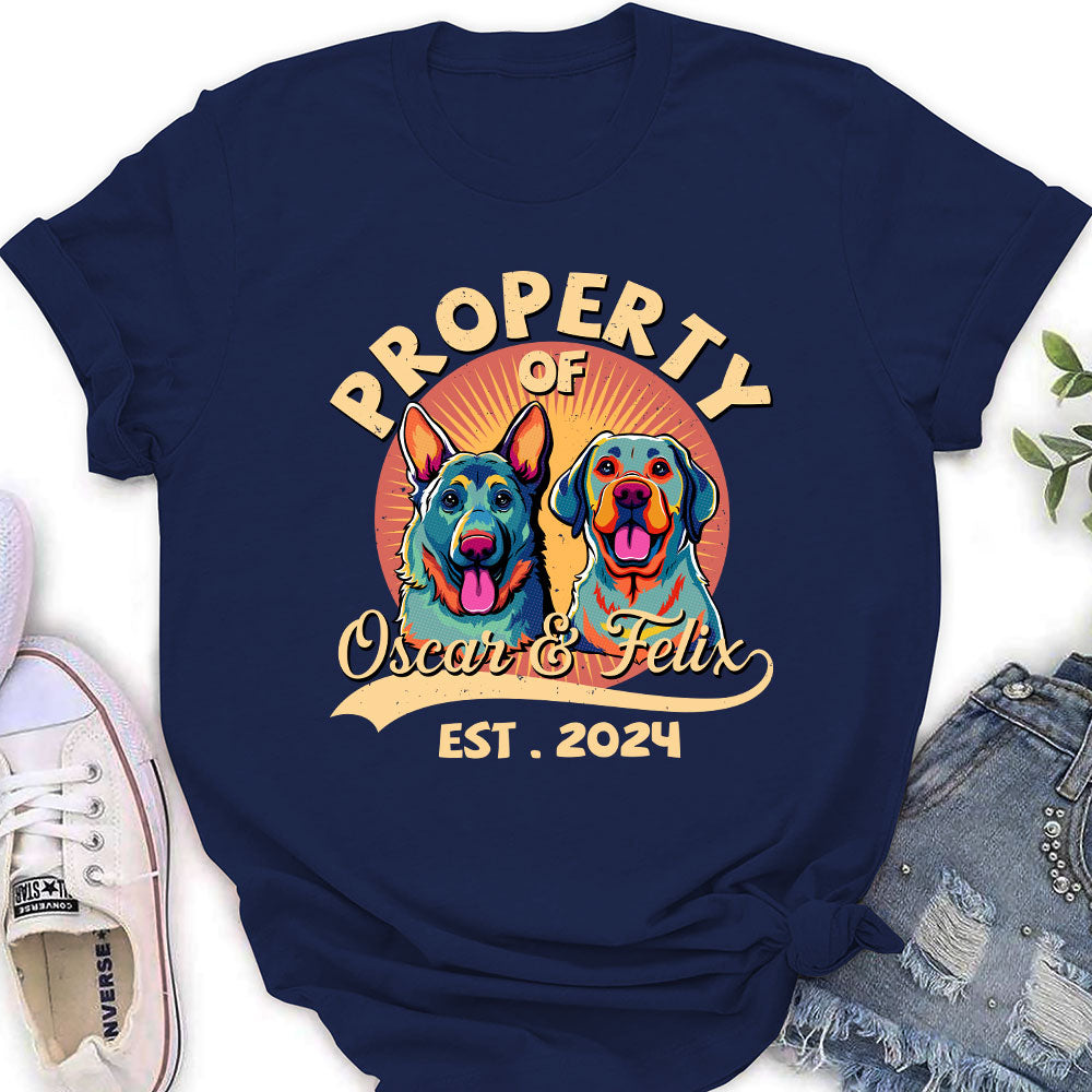 You Are My Property - Exquisite Personalized Custom Women's T-shirt for Pet Lovers