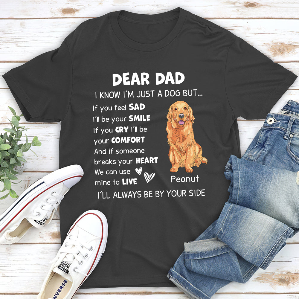 I‘ll Always Be By Your Side - Personalized Custom Unisex 5.3 oz T-shirt for Pet Lovers