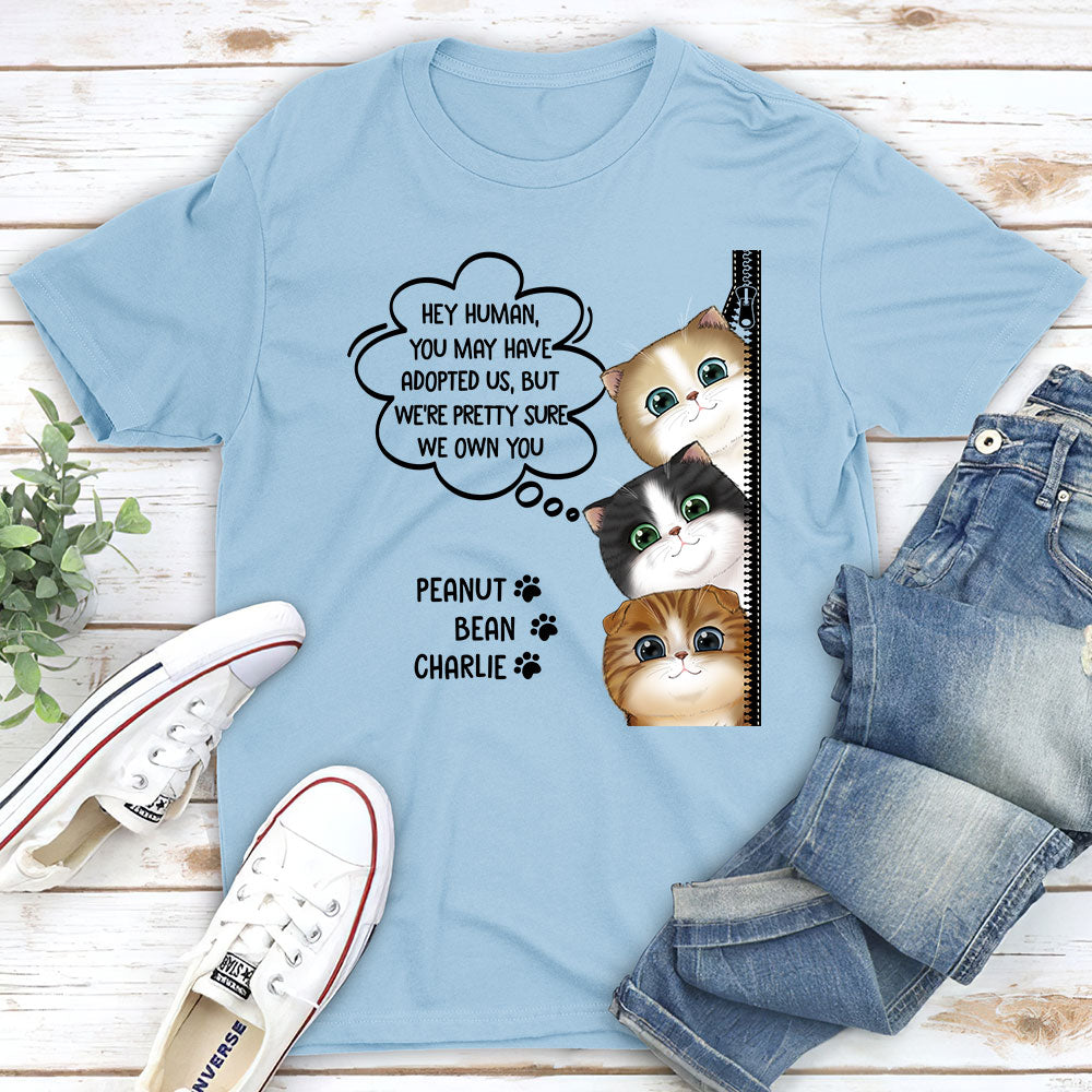 We Own You - Personalized Custom Unisex T-shirt for Pet Lovers