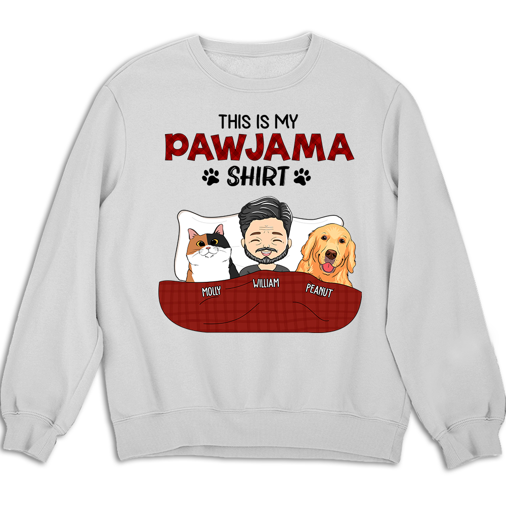 Personalized Pawjama Custom Unisex 8.0 oz Sweatshirt - Ideal Gift for Pet Lovers