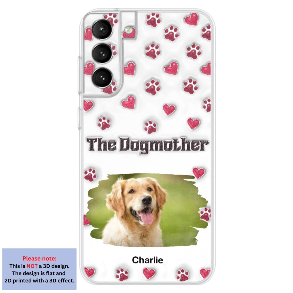 Slay Cartoon Dog Mother Photo - Personalized Custom 3D Inflated Effect Premium Phone Case for All Occasions