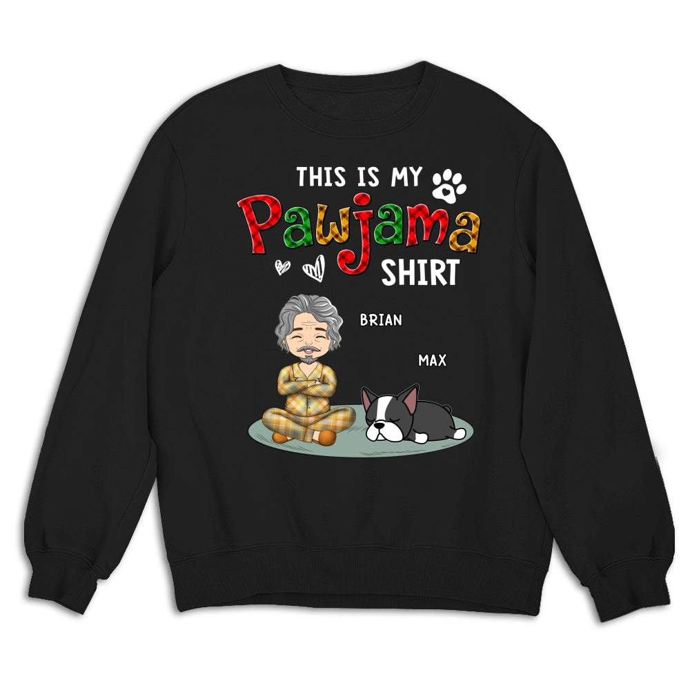 Handsome Pawjama Shirt Version 2 - Personalized Custom Unisex 8.0 oz Sweatshirt for Pet Lovers