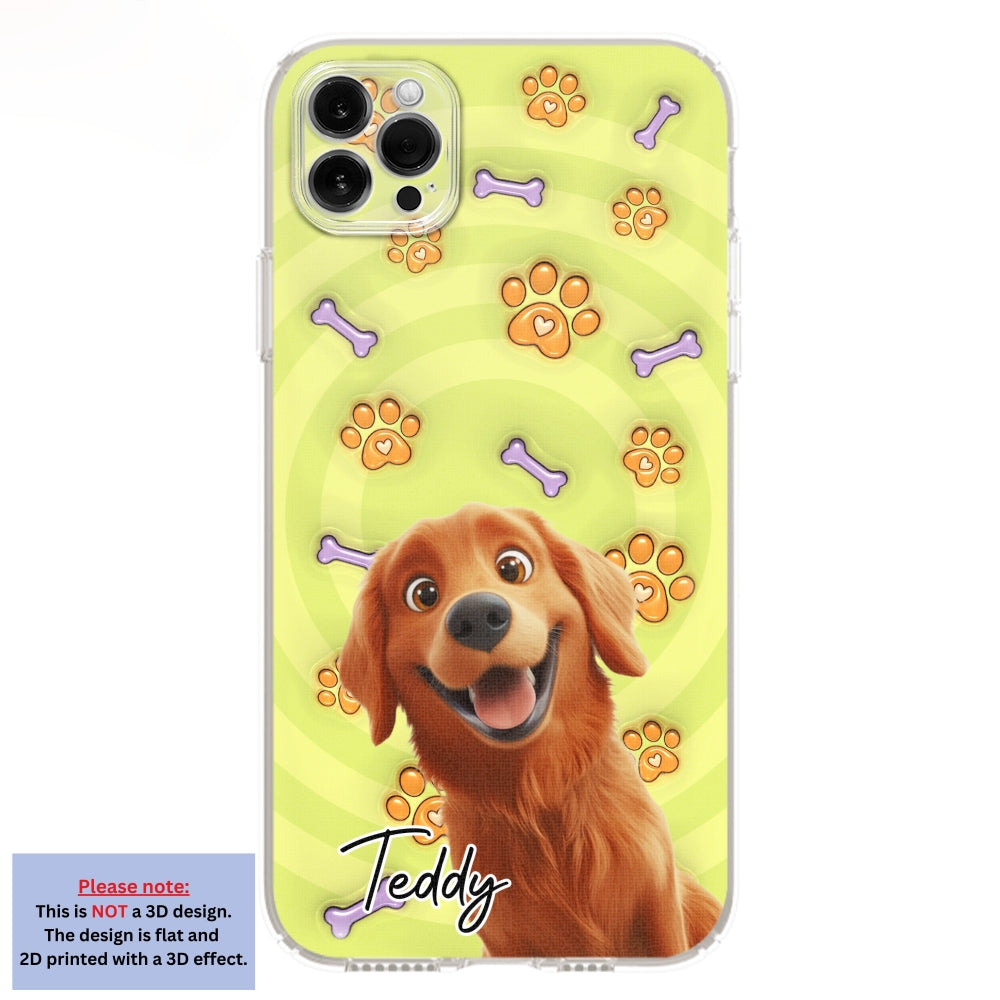 Exclusive Personalized Custom 3D Inflated Effect Phone Case - This Human Belongs To Us Cartoon Design