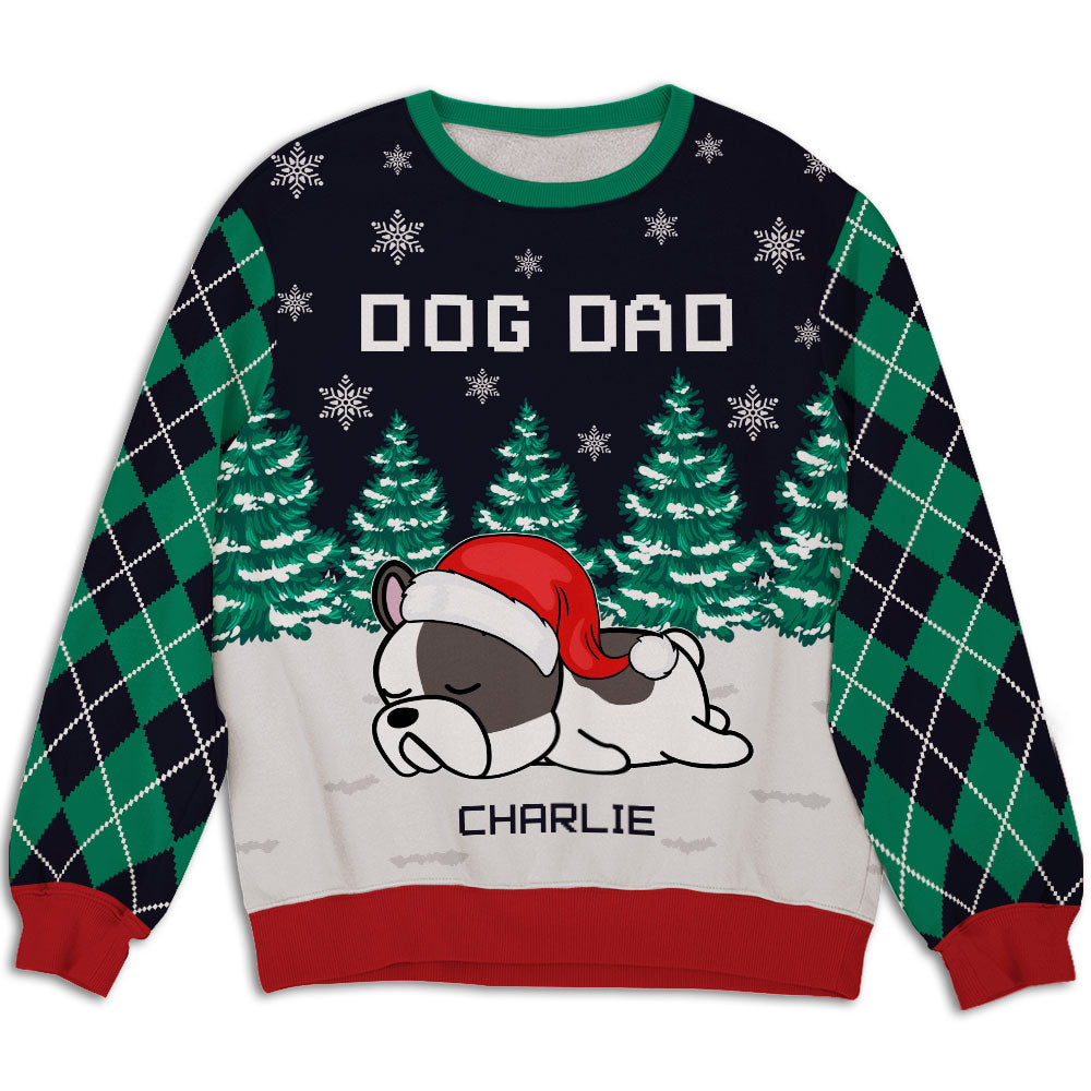 Unique Personalized Custom All-Over-Print Christmas Night Sweatshirt for Pet Lovers