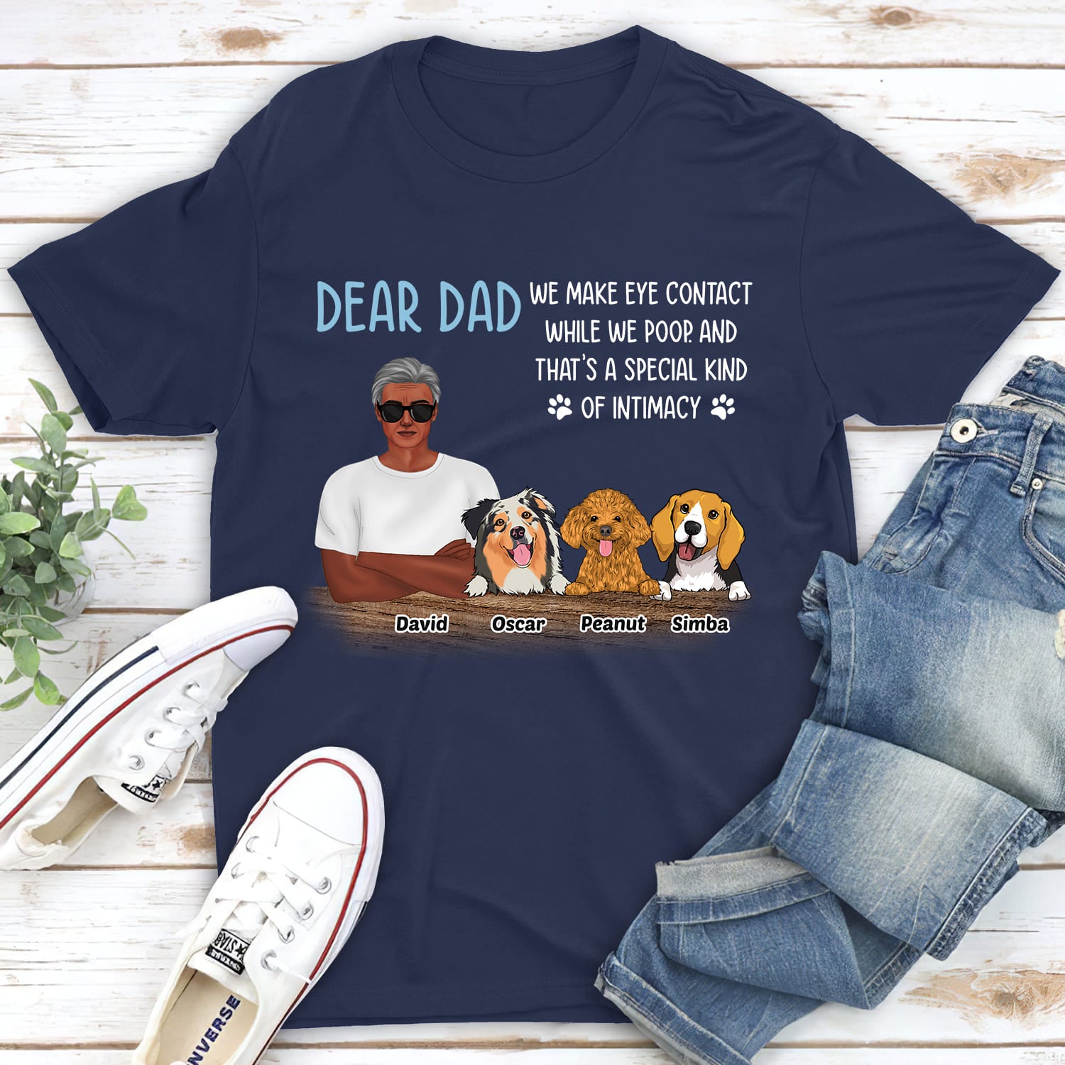 Exclusive Personalized Custom Unisex 5.3 oz Intimacy T-shirt for Pet Lovers