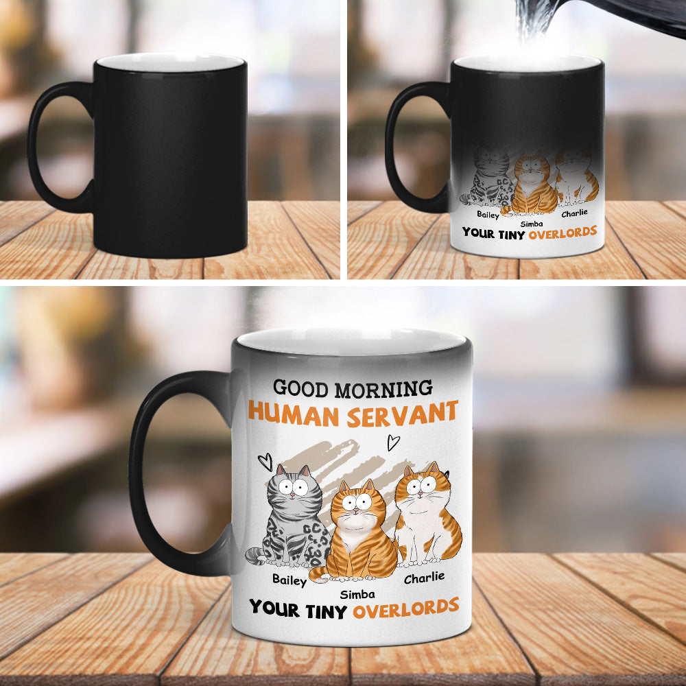 Good Morning - Personalized Custom Color - Changing 11oz/15oz Ceramic Mug for Pet Lovers
