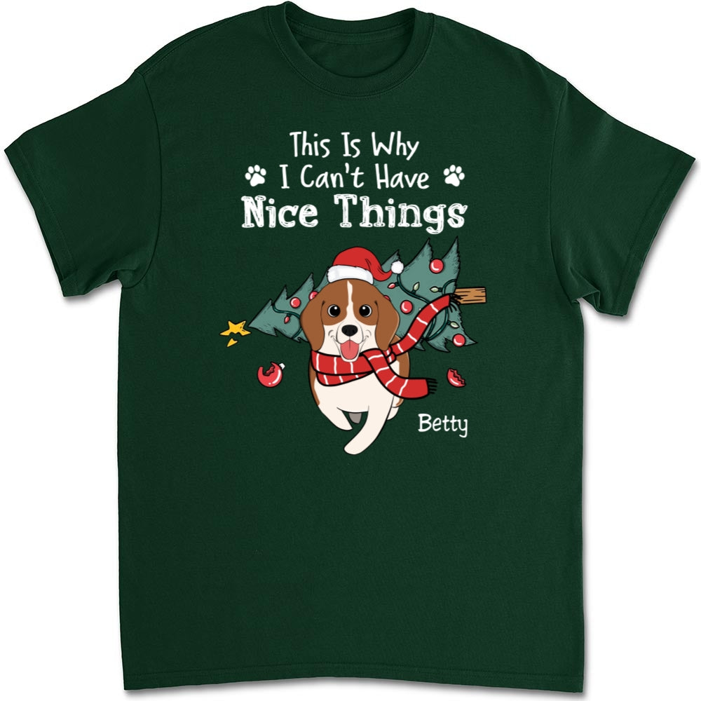The Reason Is Here - Personalized Custom Unisex 5.3 oz T-shirt for Pet Lovers