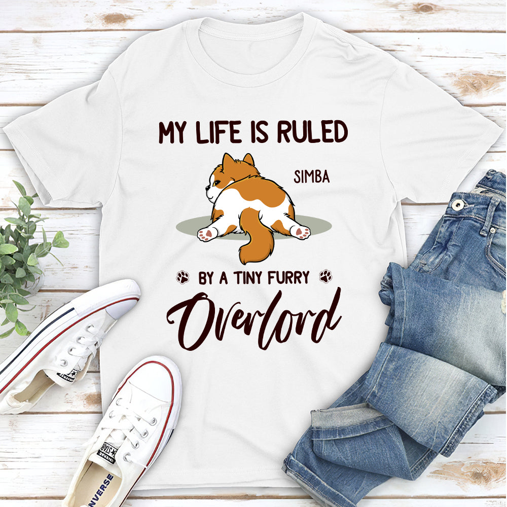 Cats Rule My Life - Personalized Custom Unisex 5.3 oz T-Shirt for Pet Lovers