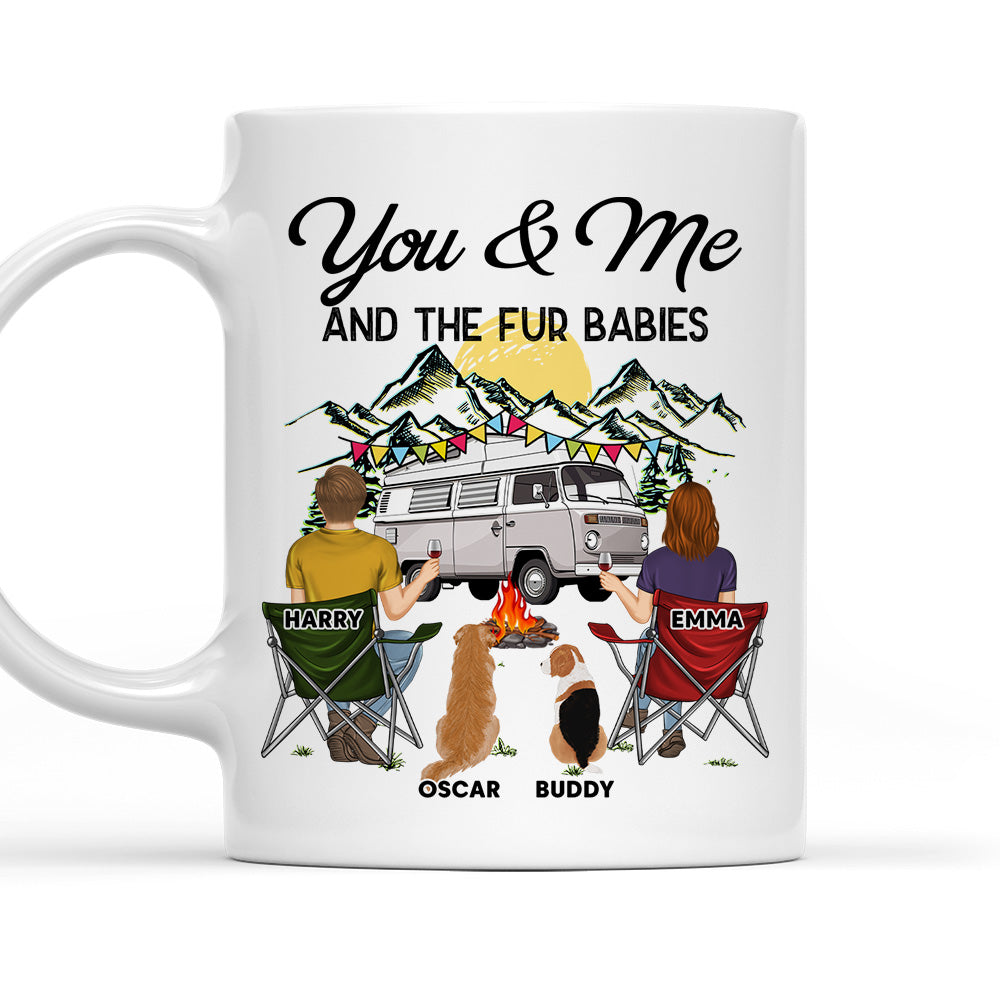 Personalized Custom 'You And Me And The Fur Babies' Coffee Mug - Ideal for Pet Lovers